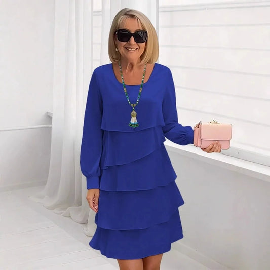 Aisling | Long-Sleeve Ruffle Dress