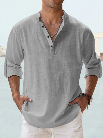 Niall | The Collarless Shirt