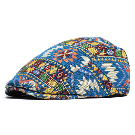 Daithí | Vintage Print Flat Cap