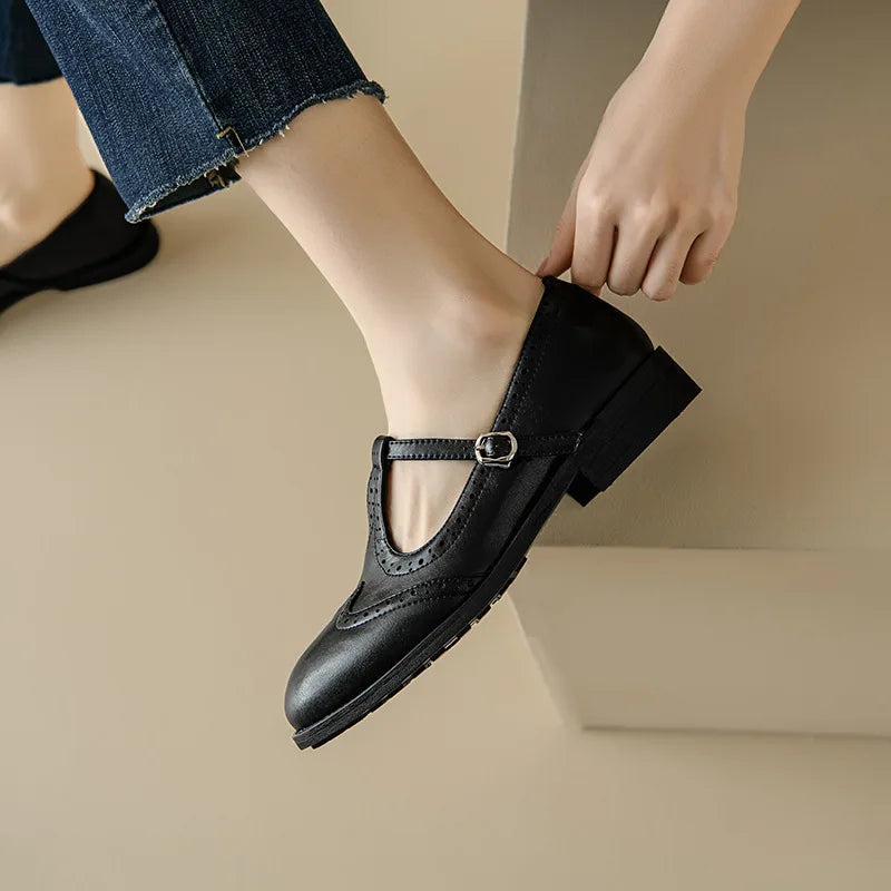 Bríghid | Elegant T-Strap Mary Janes