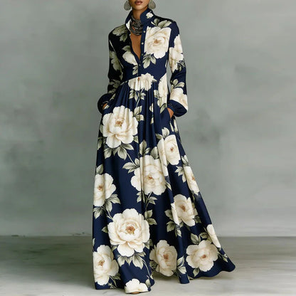 Sienna – Floral Button Maxi Dress