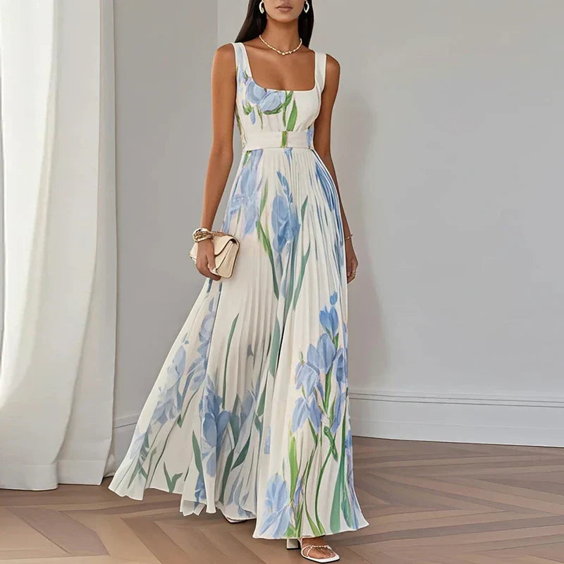 Lelia | A-Line Floral Maxi Dress