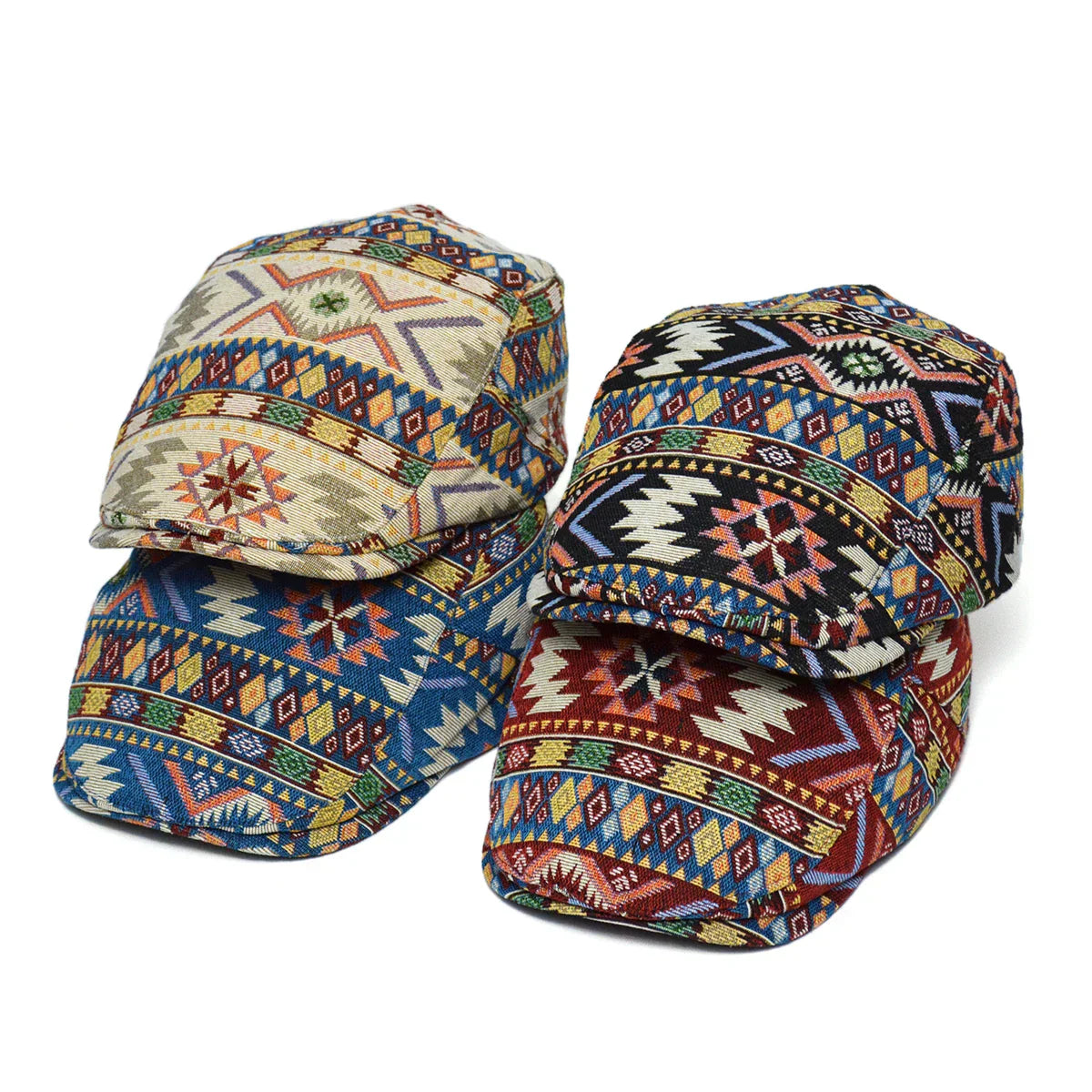 Daithí | Vintage Print Flat Cap