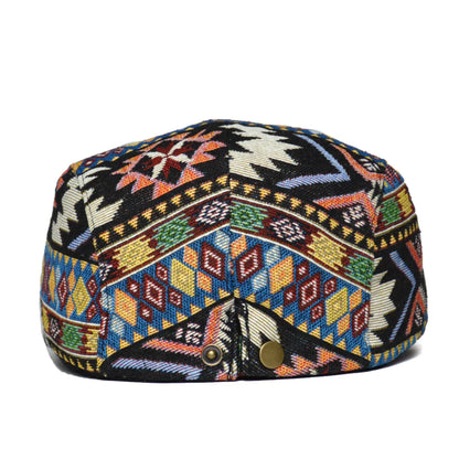 Daithí | Vintage Print Flat Cap