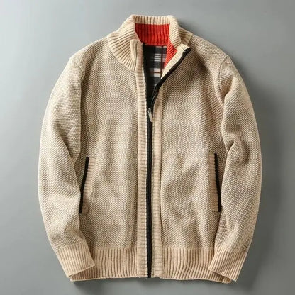 Zip Knit Cardigan | Refined Warmth with a Clean Edge
