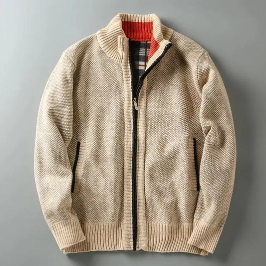 Zip Knit Cardigan | Refined Warmth with a Clean Edge