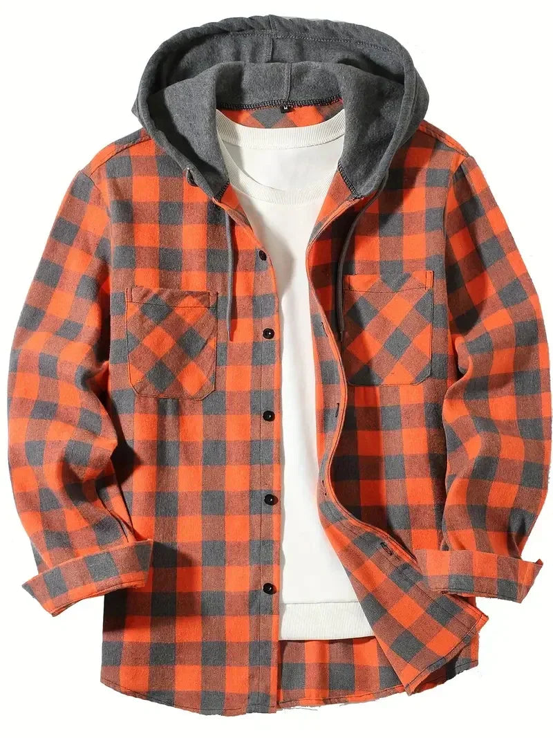 Finbar | Plaid Hooded Jacket