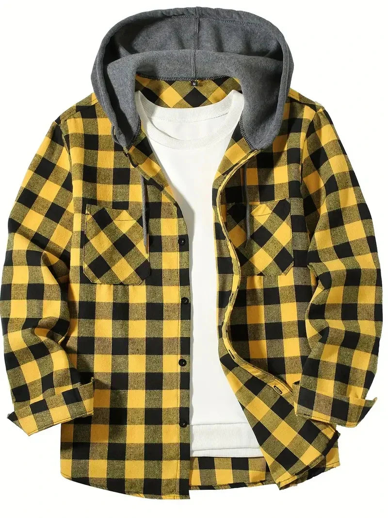 Finbar | Plaid Hooded Jacket