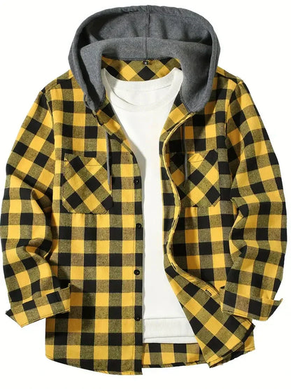 Finbar | Plaid Hooded Jacket