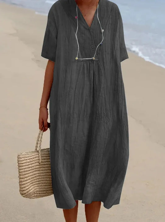 Caoimhe™ | Relaxed Textured Maxi Dress