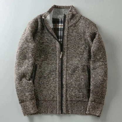Zip Knit Cardigan | Refined Warmth with a Clean Edge