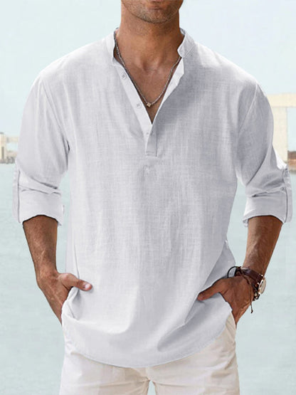 Niall | The Collarless Shirt