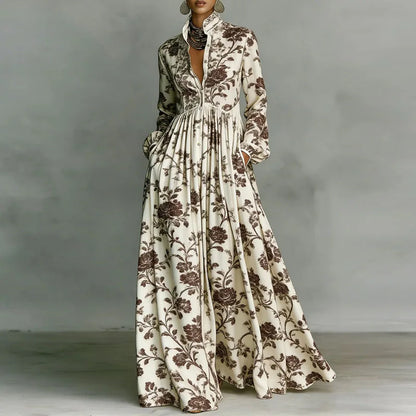 Sienna – Floral Button Maxi Dress