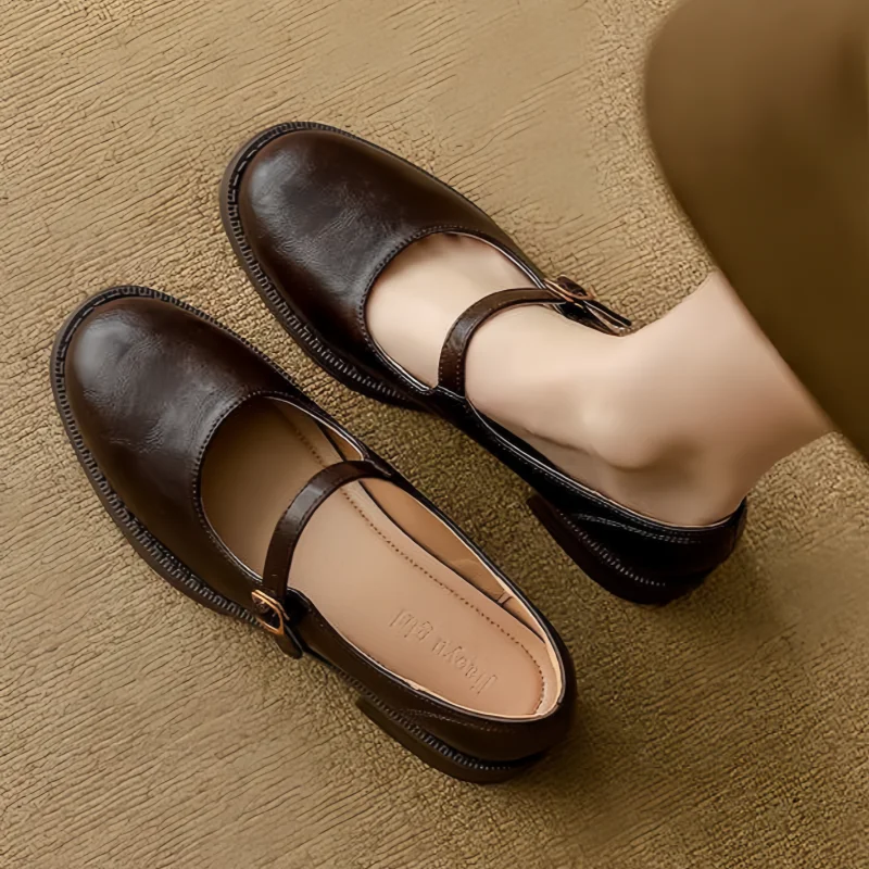 Muirinn | Classic Leather Mary Janes