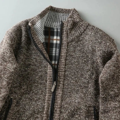 Zip Knit Cardigan | Refined Warmth with a Clean Edge
