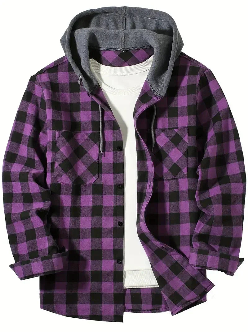 Finbar | Plaid Hooded Jacket