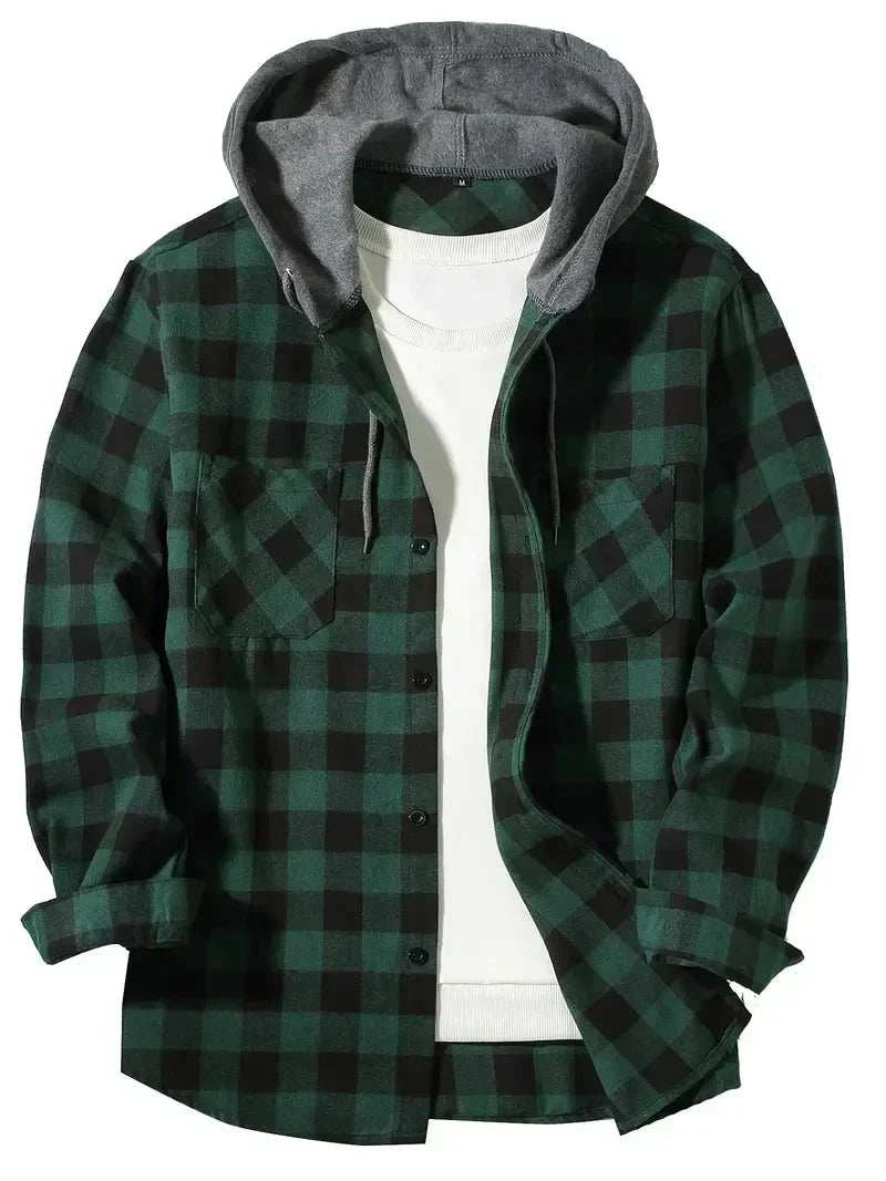 Finbar | Plaid Hooded Jacket