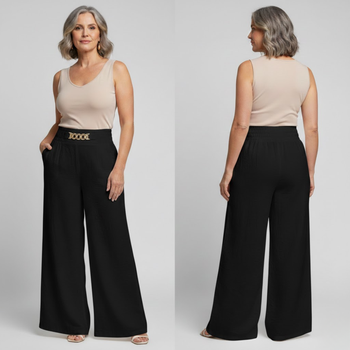 Maeve™ - High-Waisted Wide-Leg Trousers