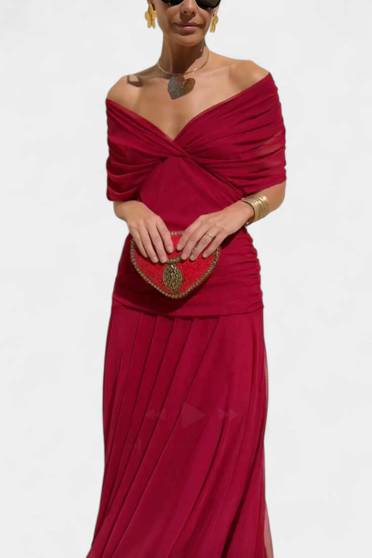 Gormfhlaith | Floral V-Neck Maxi Dress