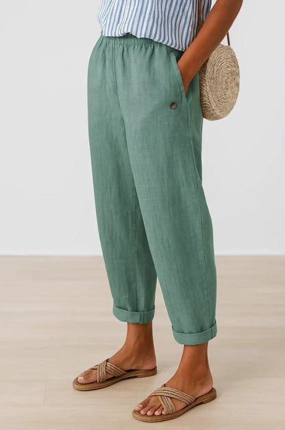 Emer | Timeless Linen-Look Trousers
