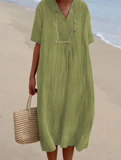 Caoimhe™ | Relaxed Textured Maxi Dress