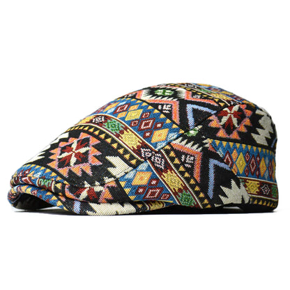 Daithí | Vintage Print Flat Cap