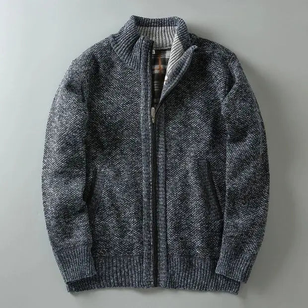 Zip Knit Cardigan | Refined Warmth with a Clean Edge