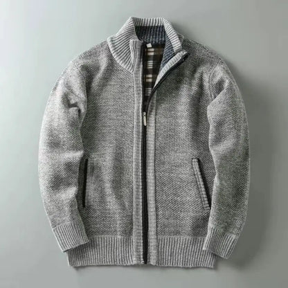 Zip Knit Cardigan | Refined Warmth with a Clean Edge