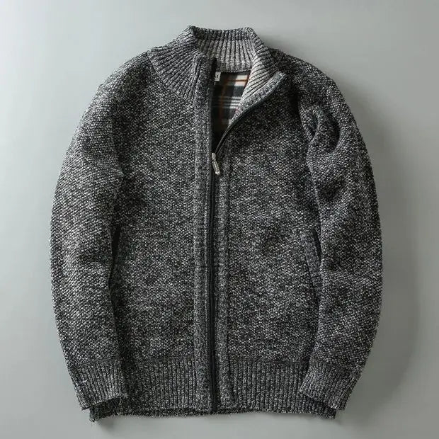 Zip Knit Cardigan | Refined Warmth with a Clean Edge