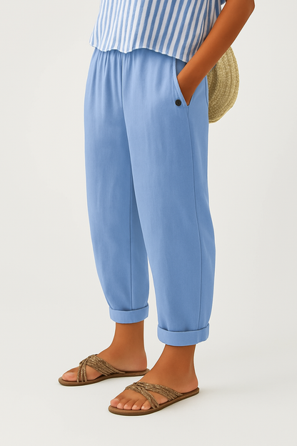 Emer | Timeless Linen-Look Trousers