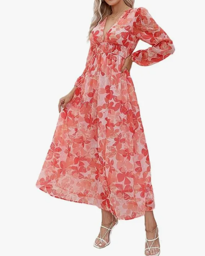 Corrine – Chic Floral Dress with Flowing Fit