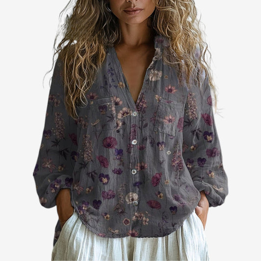 Étaín | Bohemian Floral Blouse