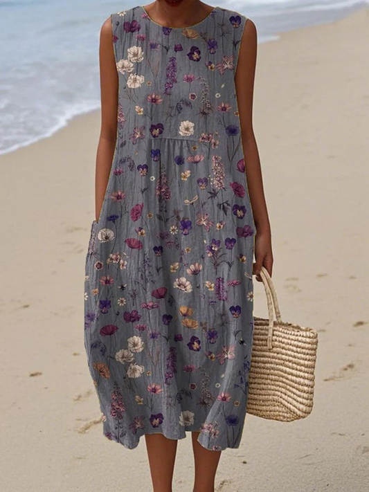 Líban | Floral Midi Dress