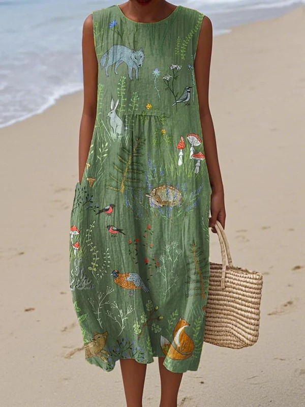 Muirgheal | Woodland Midi Dress