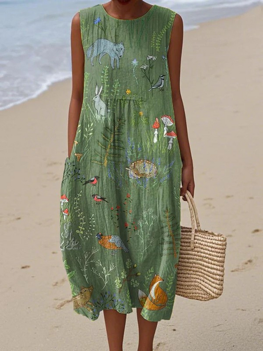 Muirgheal | Woodland Midi Dress