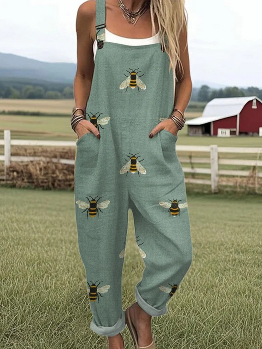 Cara™ - Printed Summer Dungarees