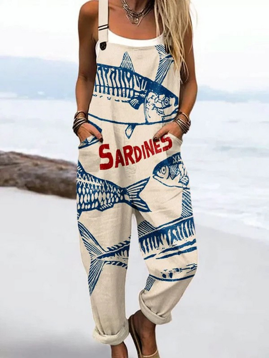 Gráinne™ - Printed Summer Dungarees