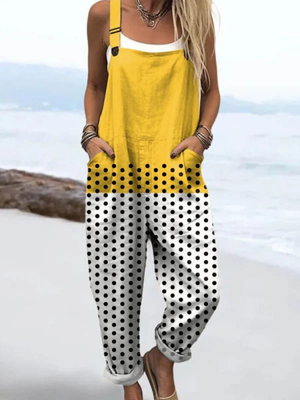 Siobhán™ - Polka Dot Summer Dungarees