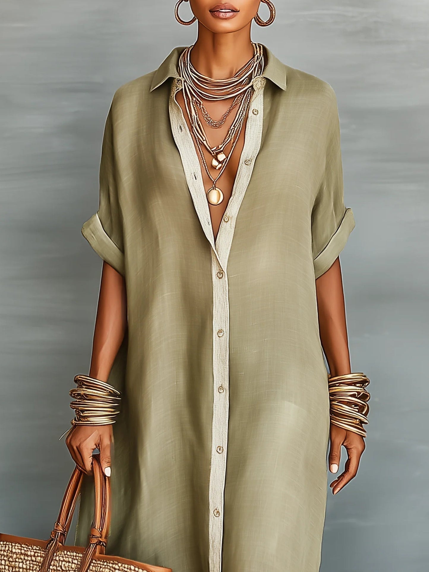Anann | Long Shirt Dress