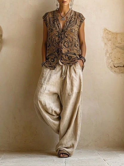 Flannait | 3-Piece Set in Premium Cotton-Linen Blend