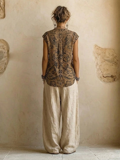 Flannait | 3-Piece Set in Premium Cotton-Linen Blend