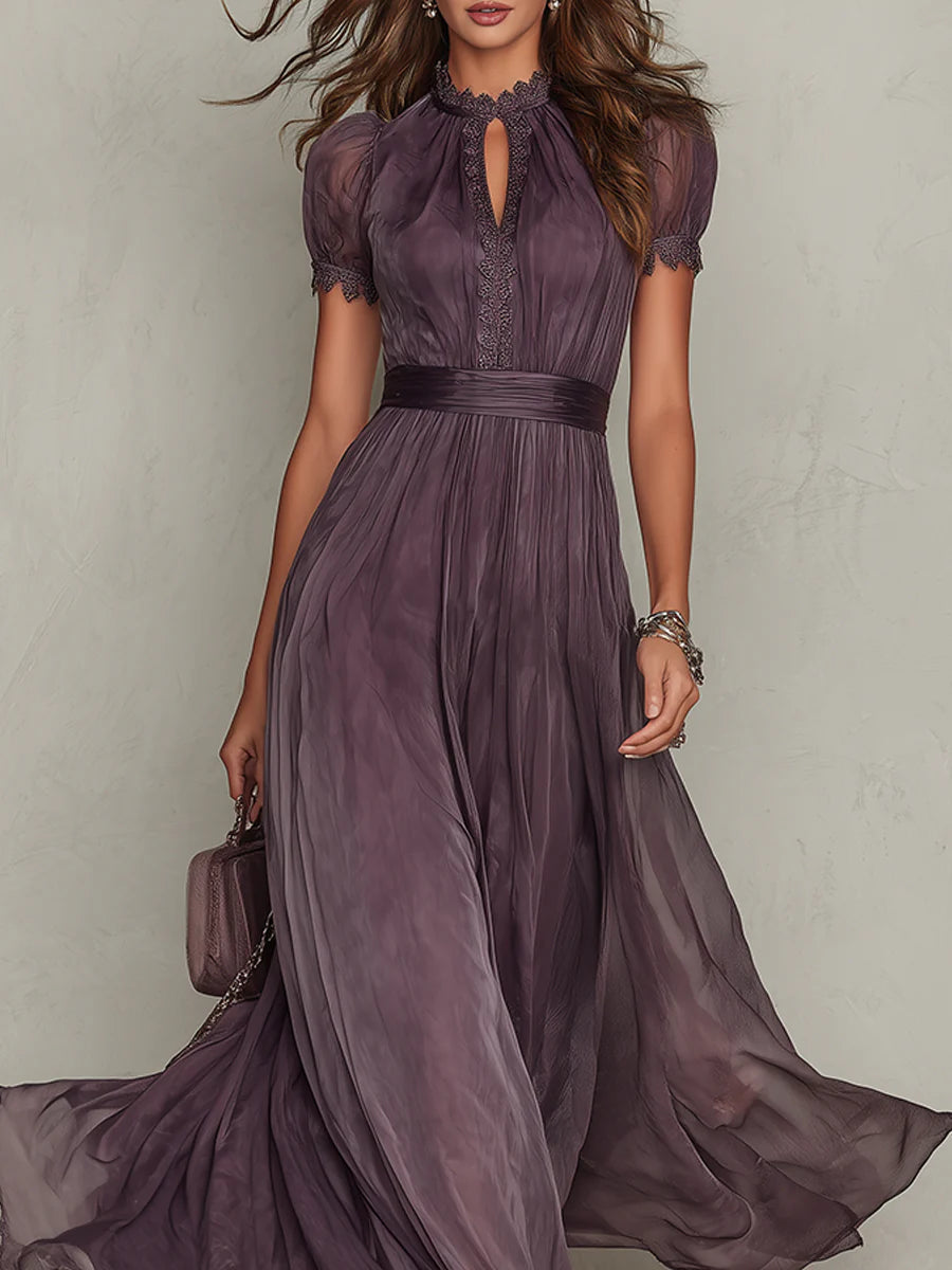 Fionnuala | Lace Detail Maxi Dress