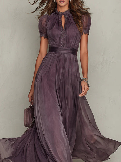 Fionnuala | Lace Detail Maxi Dress