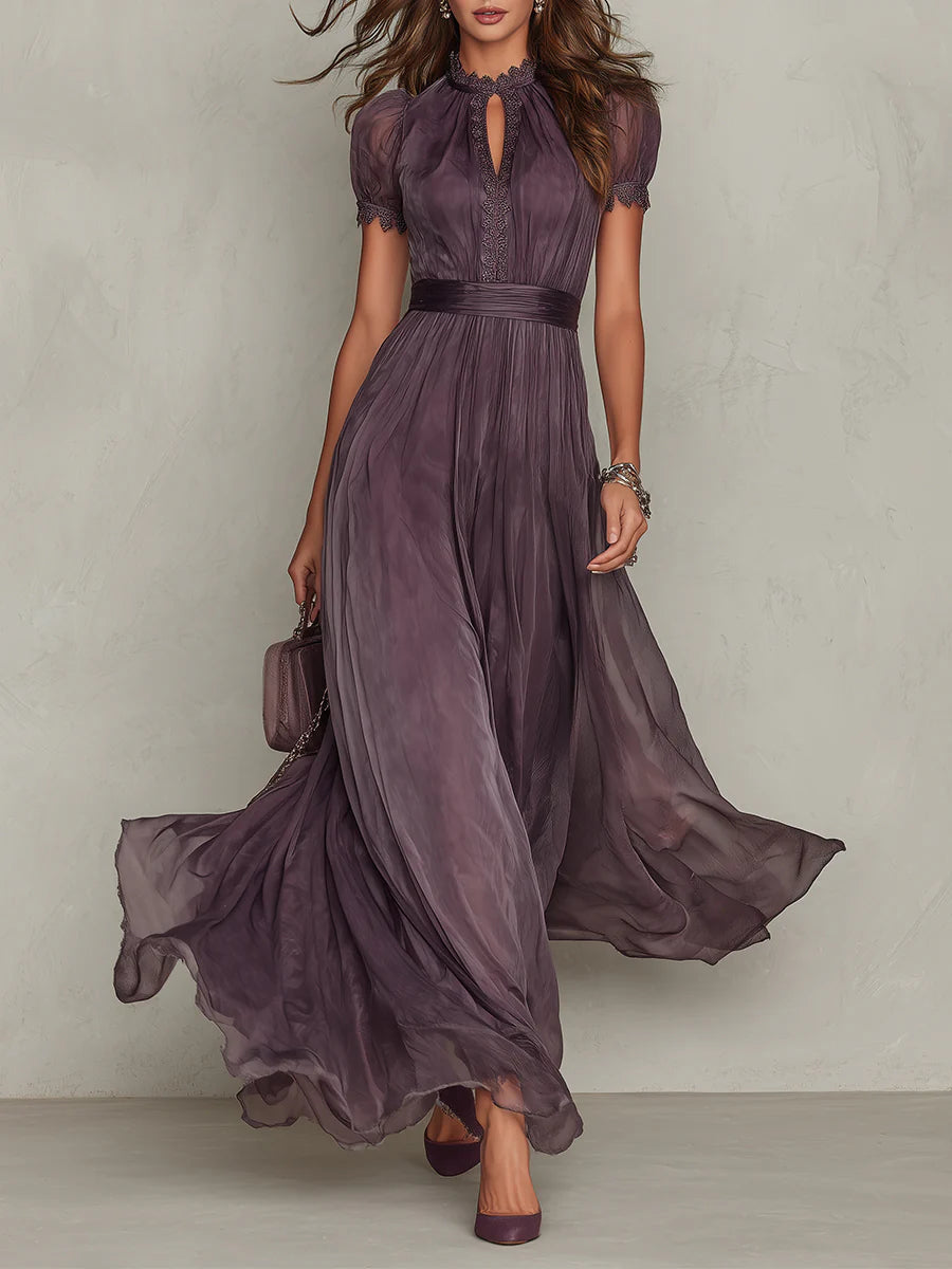 Fionnuala | Lace Detail Maxi Dress