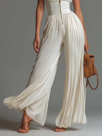 Ailís | Pleated Chiffon Jumpsuit