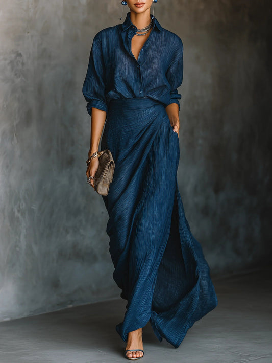 Mairsile | Shirt and Long Skirt Set