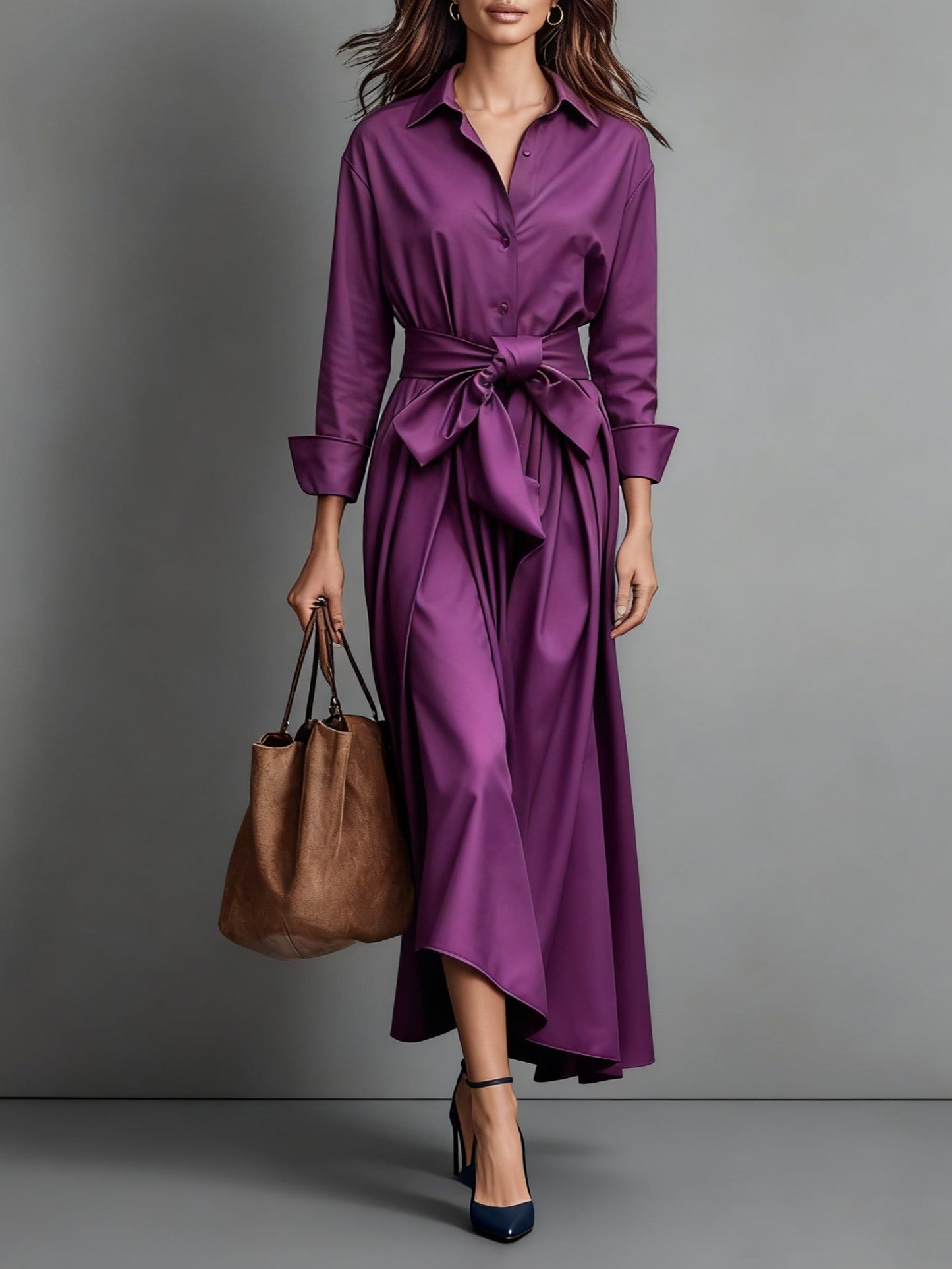 Onóra | Elegant Maxi Dress with Knot Detail