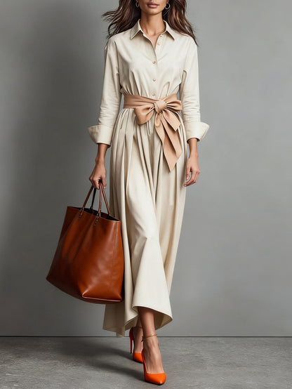 Onóra | Elegant Maxi Dress with Knot Detail