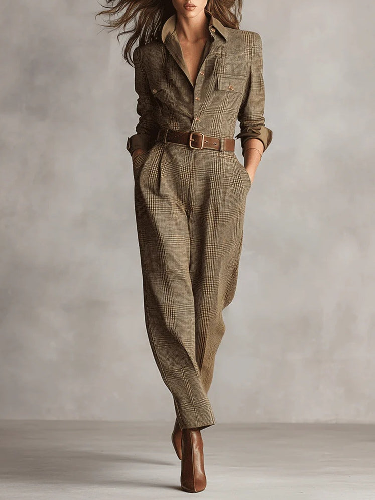 Tara | Elegant monochrome plaid