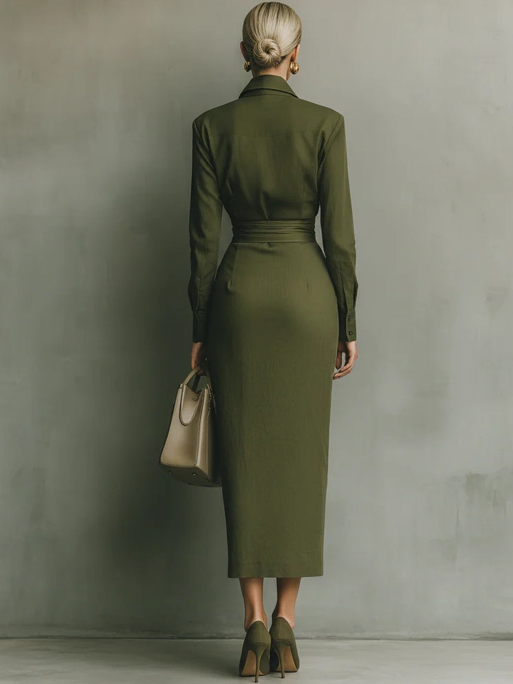 Coca | Elegant Fitted Maxi Dress
